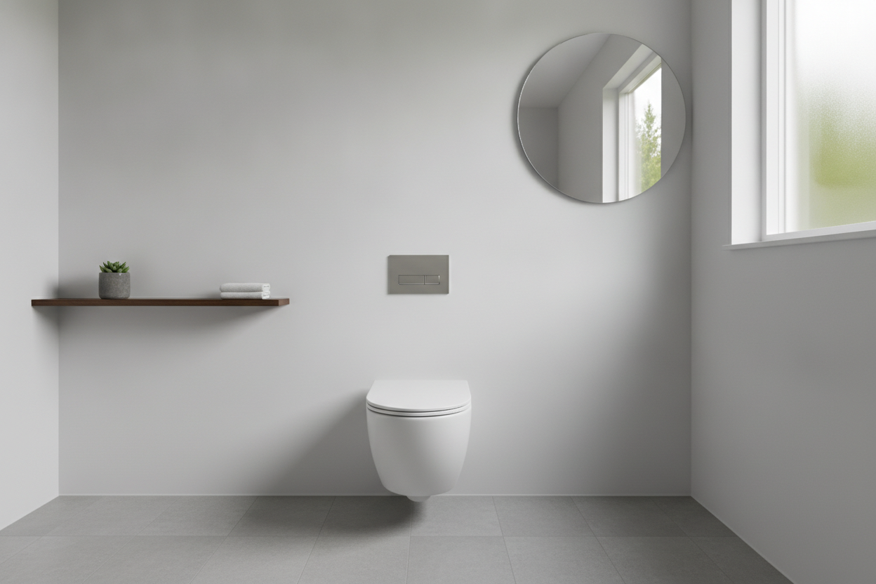 Optimering af det lille badeværelse: Fordele ved et lille væghængt toilet